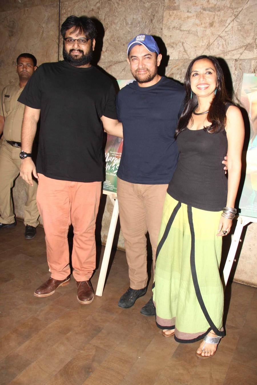 'Margarita With A Straw' special screening: Aamir Khan and director Shonali Bose Aamir Khan,Margarita With A Straw,Special Screening,Kalki Koechlin,Kiran Rao,Photos