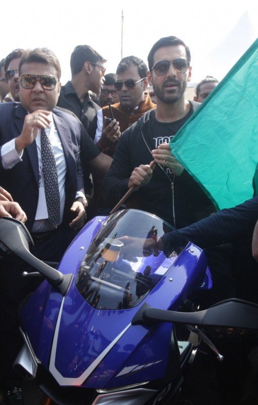 Photos of Bollywood Actor John Abraham during inauguration of India Speed Week at Behala Flying Club in Kolkata on Dec 9, 2016. John Abraham,India Speed Week,John Abraham inaugurates India Speed Week,Behala Flying Club,John Abraham at India Speed Week,John Abraham new pics,John Abraham new images,John Abraham new photos,John Abraham new stills,John Abraham new pictures