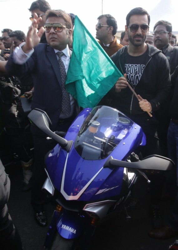 Photos of Bollywood Actor John Abraham during inauguration of India Speed Week at Behala Flying Club in Kolkata on Dec 9, 2016. John Abraham,India Speed Week,John Abraham inaugurates India Speed Week,Behala Flying Club,John Abraham at India Speed Week,John Abraham new pics,John Abraham new images,John Abraham new photos,John Abraham new stills,John Abraham new pictures