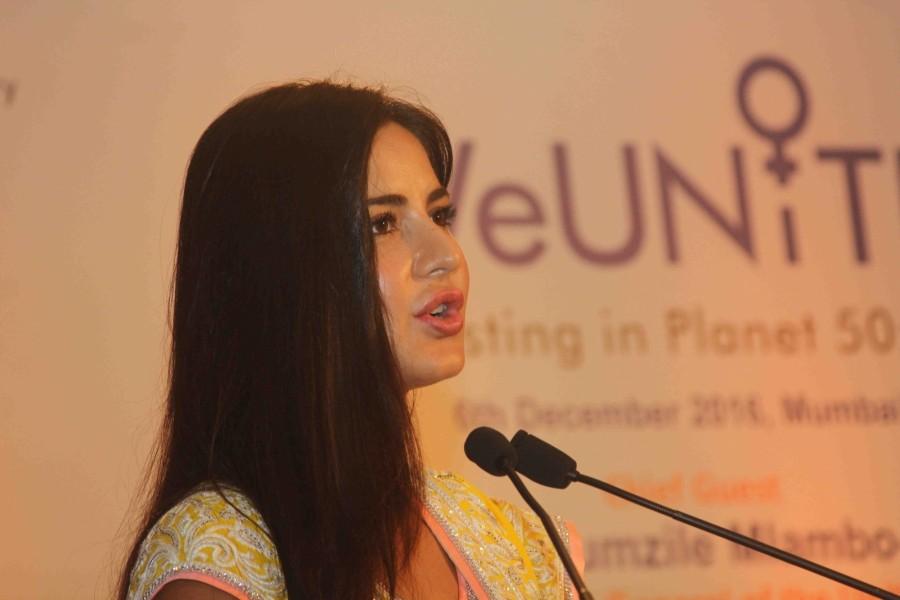 Photos of Bollywood Actress Katrina Kaif during the WeUNITE conference on gender equality and violence against women organised by UN Women in Mumbai on Dec 7, 2016. Katrina Kaif,WeUNITE conference,violence against women,Katrina Kaif at WeUNITE conference,Katrina Kaif latest pics,Katrina Kaif latest images,Katrina Kaif latest photos,Katrina Kaif latest stills,Katrina Kaif latest pictures