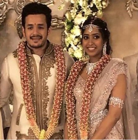 Naga Chaitanya, Samantha at Akhil Akkineni and Shriya Bhupal's