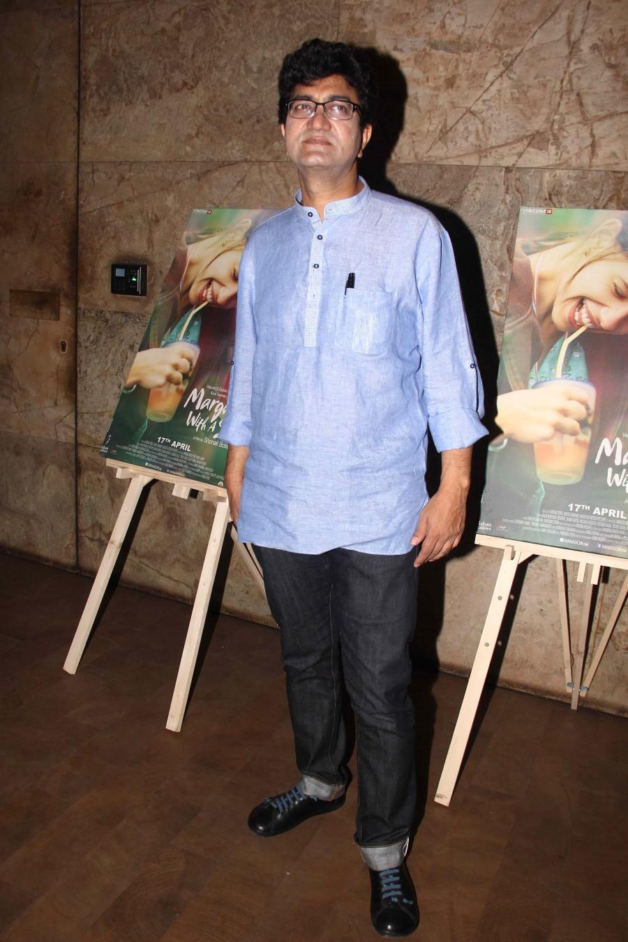 Prasoon Joshi Aamir Khan,Margarita With A Straw,Special Screening,Kalki Koechlin,Kiran Rao,Photos