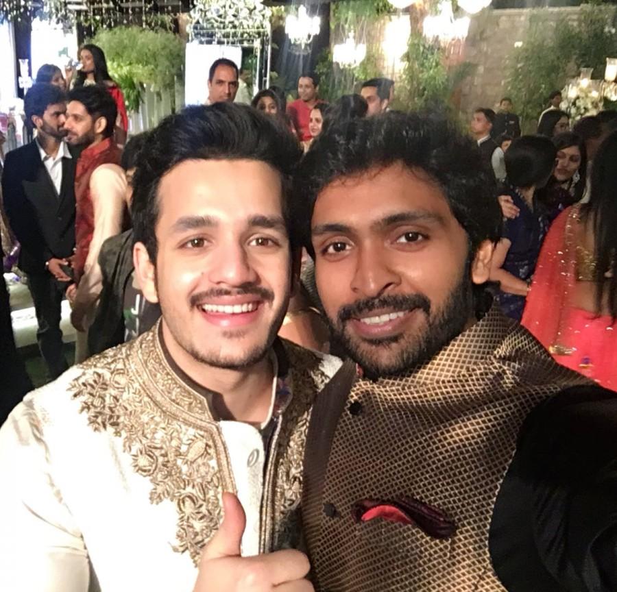 Nagarjuna's son Akhil Akkineni and Shriya Bhupal's engagement was a private ceremony held at GVK House in Hyderabad on December 9. Celebs like Prabhas, Vikram Prabhu, Shiva Rajkumar and others graced the event. Prabhas,Vikram Prabhu,Shiva Rajkumar,Akhil Akkineni and Shriya Bhupal,Akhil Akkineni and Shriya Bhupal engagement,Akhil Akkineni wedding,Akhil Akkineni Engagement,Akhil Akkineni Engagement pics,Akhil Akkineni Engagement images,Akhil Akkineni Engagement ph