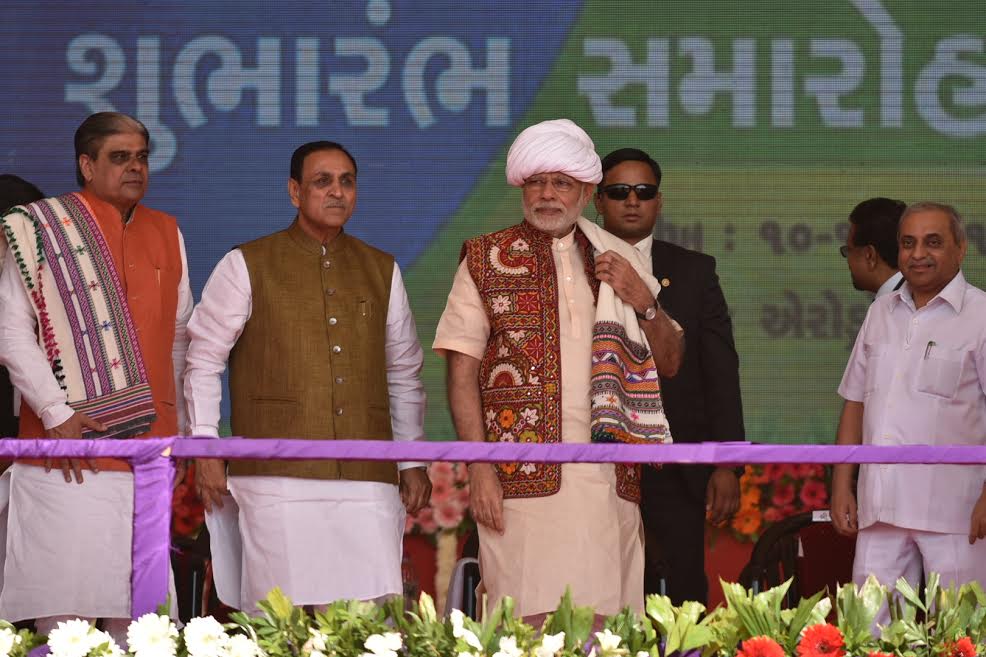 Photos of PM Narendra Modi at the inauguration ceremony of Amul Cheese Plant & Whey Drying Plant in Palanpur, Banaskantha. Narendra Modi,Narendra Modi inaugurates Amul Cheese Plant,Amul Cheese Plant & Whey Drying Plant,Amul Cheese Plant,Whey Drying Plant,Narendra Modi in Palanpur,PM Modi to address farmers,Modi to address farmers