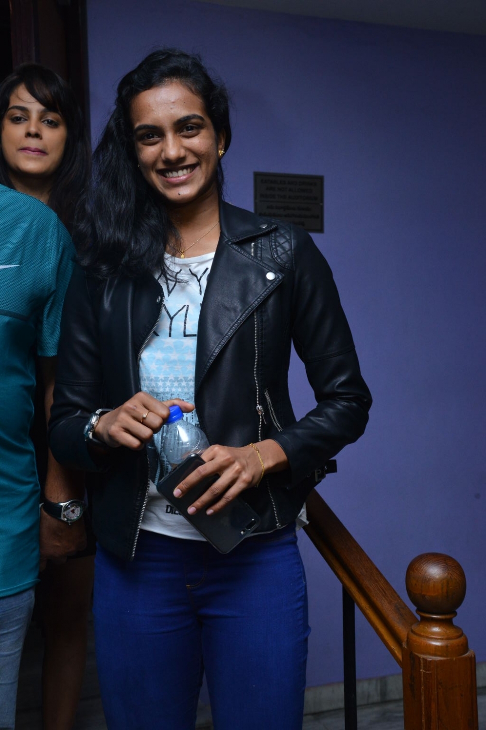Photos of Indian badminton player Pusarla Venkata Sindhu watches Ekkadiki Potav Chinnavada Movie. PV Sindhu,Ekkadiki Potav Chinnavada,badminton player,badminton player PV Sindhu,Ekkadiki Potav Chinnavada pics,Ekkadiki Potav Chinnavada specail screeing