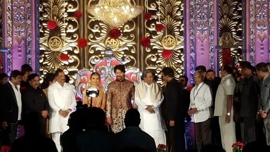 Yash and Radhika Pandit's wedding reception pictures. Yash and Radhika Pandit,Yash,Radhika Pandit,Yash wedding reception,Yash wedding reception pics,Yash wedding reception images,Yash wedding reception photos,Yash wedding reception stills,Radhika Pandit wedding reception,Radhika Pandit wedding reception pics