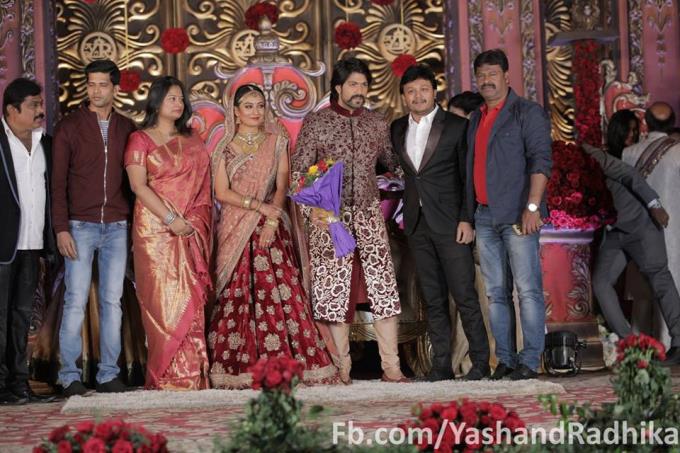 Yash and Radhika Pandit's wedding reception pictures. Yash and Radhika Pandit,Yash,Radhika Pandit,Yash wedding reception,Yash wedding reception pics,Yash wedding reception images,Yash wedding reception photos,Yash wedding reception stills,Radhika Pandit wedding reception,Radhika Pandit wedding reception pics