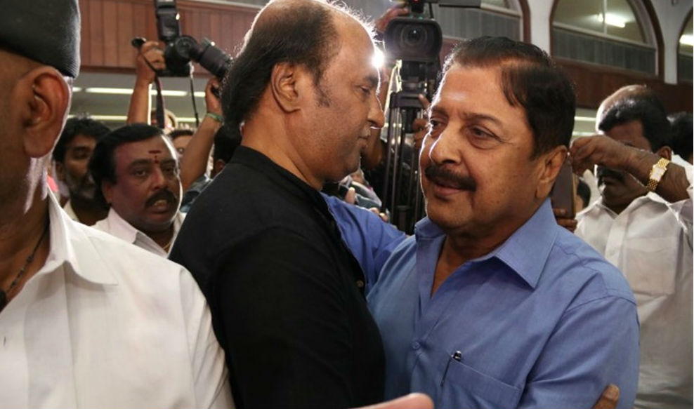 Nadigar Sangam Mourning meeting for Late CM J Jayalalithaa, Cho Ramaswamy held at Chennai. Celebs like Rajinikanth, Sivakumar, Vadivelu, Udhaya, Nandha, Pasupathy, Rohini, Vishal, Nassar, Karthi, Manobala, Ponvannan, RV Udhayakumar, Jeeva, Rajesh, Mansoor Alikhan, Aarthi, Kovai Sarala, Radha, Ambika, Rekha, Sachu, SV Sekar, Sangeetha and others paid Homage to former TN CM Late J.Jayalalitha. Rajinikanth,Sivakumar,Vadivelu,Nadigar Sangam Mourning Meeting,Nadigar Sangam Mourning,Jayalalithaa