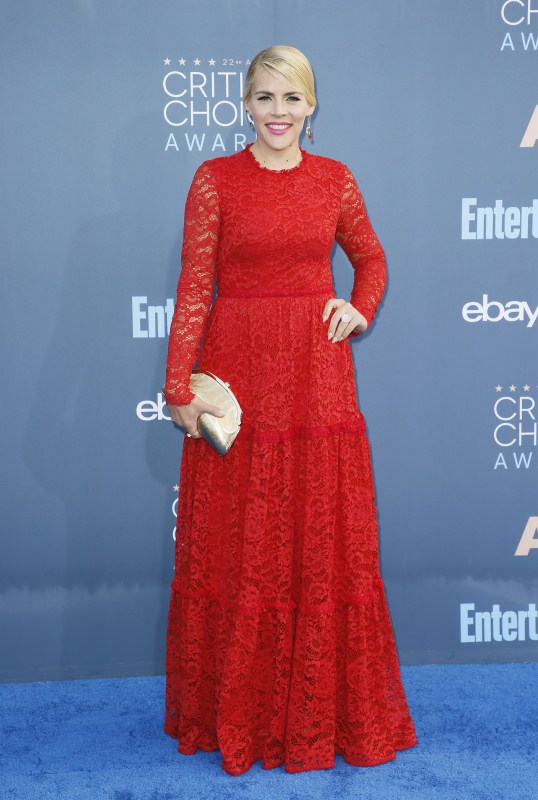 Busy Phillips arrives at the 22nd Annual Critics' Choice Awards in Santa Monica, California, U.S., December 11, 2016. Kaley Cuoco,Ariel Winter,Bella Thorne,Maura Tierney,Carly Chaikin,Busy Phillips,Worst Dressed Celebs,Worst Dressed Celebs Choice Awards 2016,Choice Awards 2016,Choice Awards,Annual Critics' Choice Awards