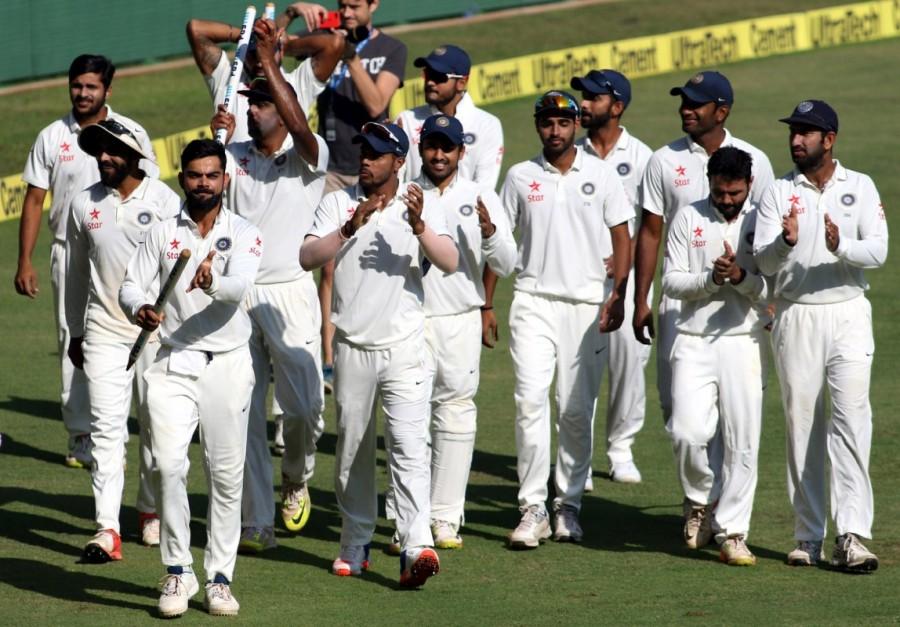 Jonny Bairstow (51) was the first to get out in the morning, followed by Ben Stokes (18), Adil Rashid (2), James Anderson (2). Star off-spinner Ravichandran Ashwin dismantled England, picking up 6-55 in the second innings to take 12 wickets in the match. India thrash England,India beats England,India thrashed England,Ashwin,Ravichandran Ashwin,Virat Kohli,Kohli,India thrash England in 4th Test,India thrash England by an innings and 36 runs,India beats England 36 runs