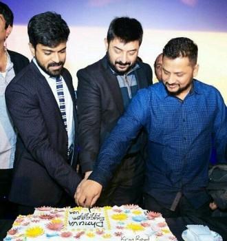 Ram Charan, Aravind Swamy at Dhruva Success meet.