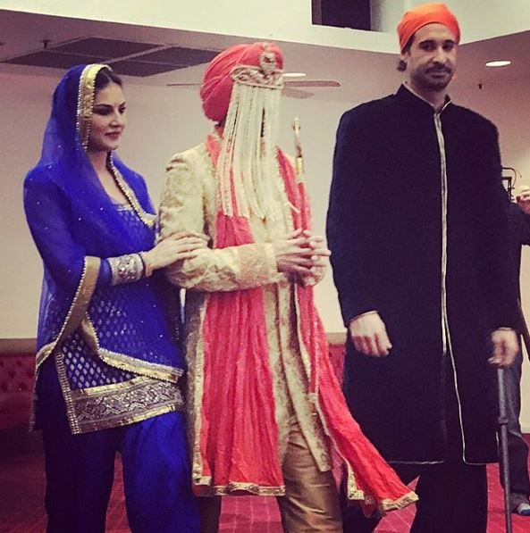 Photos of Bollywood actress Sunny Leone's brother Sandeepo Vohra Wedding. The marriage was a private affair and it was attended by the couple family members and close friends. Sunny Leone,Sunny Leone brother,Sunny Leone brother wedding,Sunny Leone marriage,Sundeep Vohra,Sundeep Vohra wedding,Sundeep Vohra marriage,Sunny Leone as Punjabi kudi,Sunny Leone in Punjabi kudi,Sunny Leone in Punjabi dress