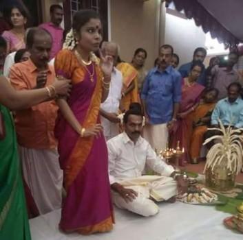 Singer Vaikom Vijayalakshmi engagement pictures. The engagement of Singer Vaikom Vijayalakshmi was a private affair and it was attended by the couple family members and close friends.