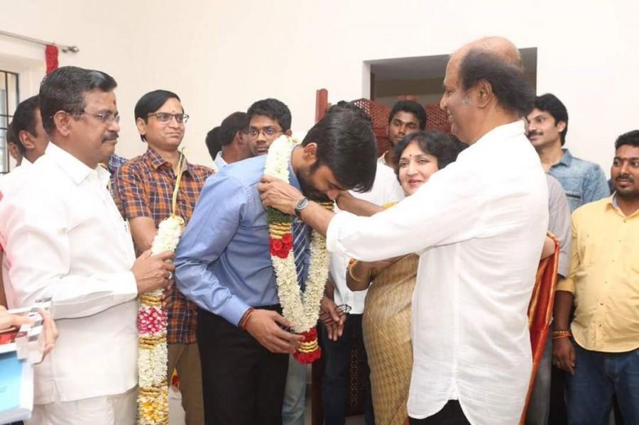 Actress Amala Paul, who will be seen alongside Dhanush in the film, also took to the micro-blogging site to share her thoughts. "Ecstatic day! Re-initiating ‘VIP' journey with Thalaiva blessings. Couldn't have asked for more," she tweeted. Rajinikanth,Superstar Rajinikanth,Dhanush,Amala Paul,VIP 2,VIP 2 movie launch,VIP 2 movie pooja,VIP 2 movie launch pics,VIP 2 movie launch images,VIP 2 movie launch photos,VIP 2 movie launch stills,VIP 2 movie launch pictures