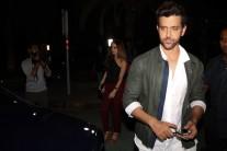 Photos of Bollywood actress Hrithik Roshan along with Sussanne Khan and Kids spotted at Bandra.