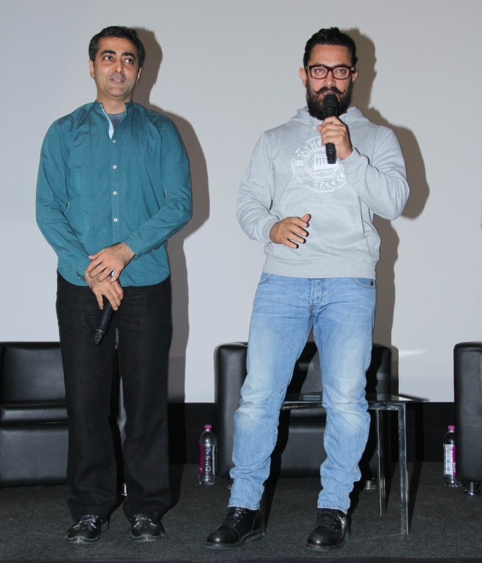 The actor, who also has a cameo in the film, proudly presented the hardwork of his ex manager Advait Chandan. The first glimpses of the film, showcased an ambitious Zaira Wasim in her quest to follow her dream of singing. Aamir Khan,Advit Chandan,Akash Chawla,Secret Superstar,Secret Superstar trailer,Secret Superstar trailer launch,Actor Aamir Khan,Secret Superstar trailer launch pics,Secret Superstar trailer launch images,Secret Superstar trailer launch photos,Secret Supe