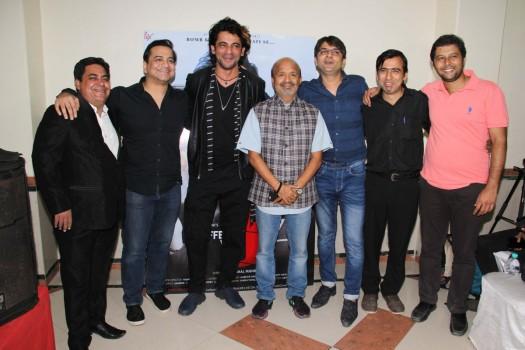 Bollywood actors Anjana Sukhani, Sunil Grover, Dipannita Sharma and filmmaker Vishal Mishra during the trailer launch of film Coffee with D in Mumbai, India on December 16, 2016.