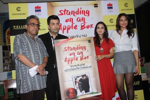 Bollywood actress Sonakshi Sinha and Karan Johar grace Rajinikanth's daughter Aishwarya's debut book launch.