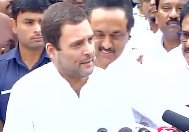 Congress Vice President Rahul Gandhi visits DMK Chief Karunanidhi at Kauvery Hospital. Congress Vice President Rahul Gandhi,Rahul Gandhi,Rahul Gandhi visits Karunanidhi,Karunanidhi,DMK Chief Karunanidhi,Kauvery Hospital