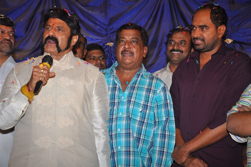 Telugu movie Gautamiputra Satakarni Trailer launch event held at the Sri Thirumala Theatre, Karimnagar in Telangana. Actor Nandamuri Balakrishna, Director Krish and others graced the event. Nandamuri Balakrishna,Balakrishna,Gautamiputra Satakarni Trailer,Gautamiputra Satakarni,Gautamiputra Satakarni Trailer launch,Gautamiputra Satakarni Trailer launch pics,Gautamiputra Satakarni Trailer launch images,Gautamiputra Satakarni Trailer launch pho