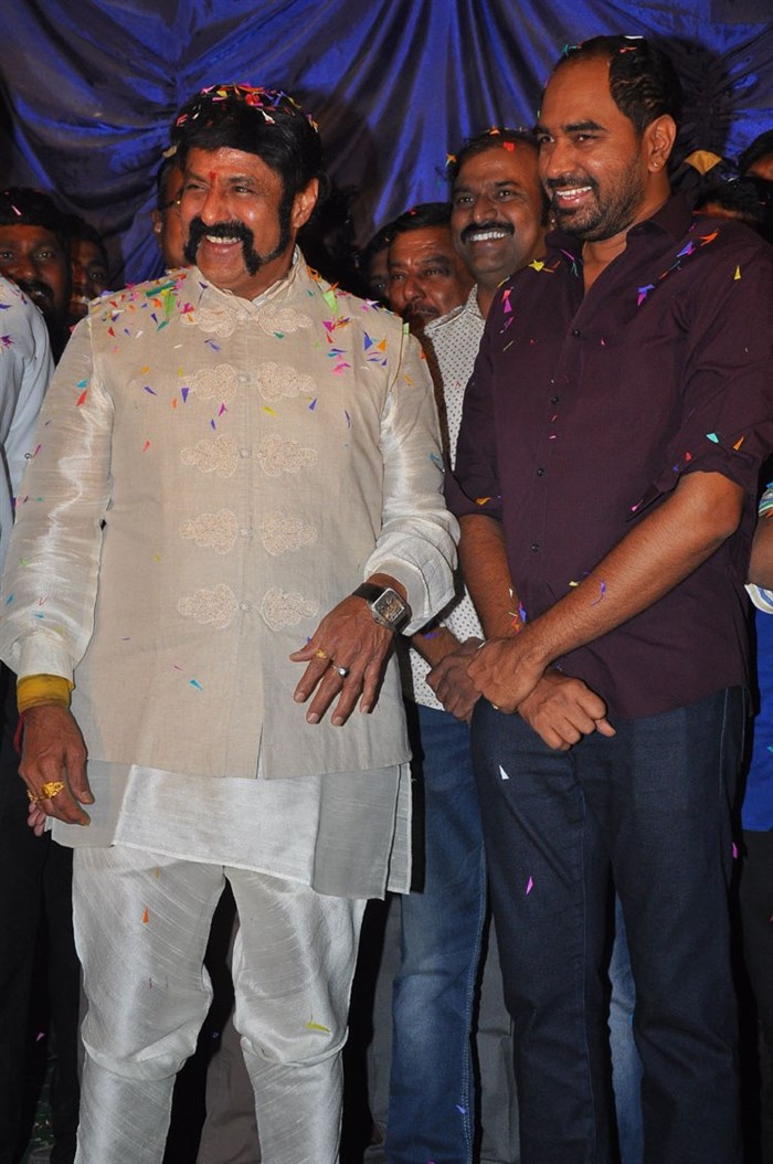 Telugu movie Gautamiputra Satakarni Trailer launch event held at the Sri Thirumala Theatre, Karimnagar in Telangana. Actor Nandamuri Balakrishna, Director Krish and others graced the event. Nandamuri Balakrishna,Balakrishna,Gautamiputra Satakarni Trailer,Gautamiputra Satakarni,Gautamiputra Satakarni Trailer launch,Gautamiputra Satakarni Trailer launch pics,Gautamiputra Satakarni Trailer launch images,Gautamiputra Satakarni Trailer launch pho
