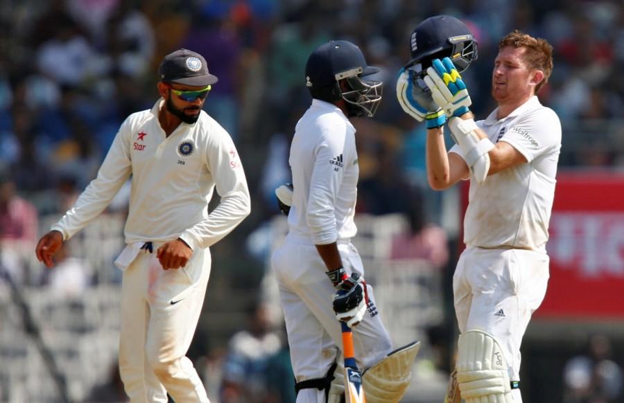 Coming back, India managed to take the remaining two wickets in quick time as left-arm spinner Ravindra Jadeja (3-106) and pacers Ishant Sharma (2-42) and Umesh Yadav (2-73) emerged the main wicket-takers. India vs England,India vs England Fifth Test,England 477 all out in first innings,Fifth Test match,Chidambaram Stadium,M.A. Chidambaram Stadium,Chennai test match
