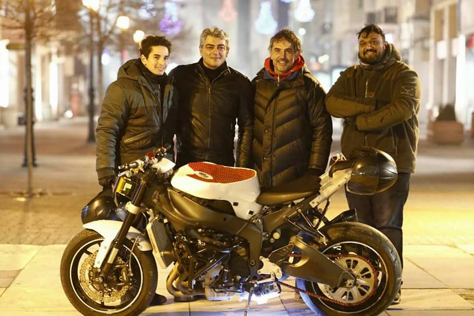 Thala 57 is untitled upcoming Tamil action film co-written and directed by Siva. Starring Ajith Kumar, Kajal Aggarwal and Akshara Haasan in the lead roles while Vivek Oberoi appears as the antagonist. Ajith Kumar,Ajith,Thala Ajith,Ajith bike stunt,Ajith bike stunt on Thala 57,Ajith bike stunt pics,Ajith bike stunt images,Ajith bike stunt photos,Ajith bike stunt stills,Ajith bike stunt pictures,Thala Ajith bike stunt,AK57,AK 57