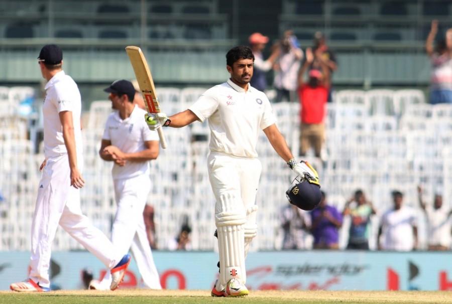 Promising Karnataka batsman Karun Nair on Monday became only the second Indian to slam a triple hundred in Test cricket as he remained unbeaten on 303 against England in the fifth and final Test here. Karun Nair,Karun Nair scores maiden double hundred,Karun Nair maiden double hundred,Karun Nair double hundred,India vs England,India vs England test match