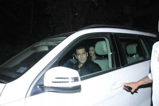 Bollywood actor Salman Khan and Iulia Vantur spotted together at Chunky Pandey’s party.