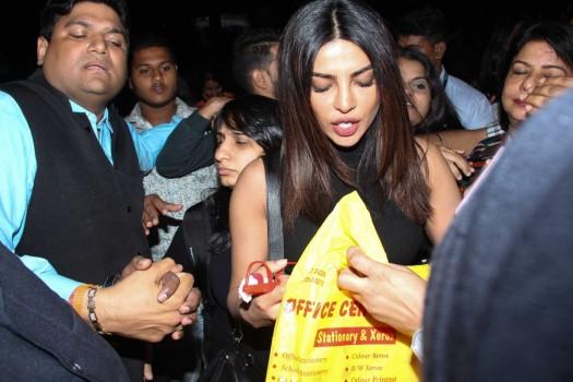 Bollywood actress Priyanka Chopra spotted at the Mumbai airport.