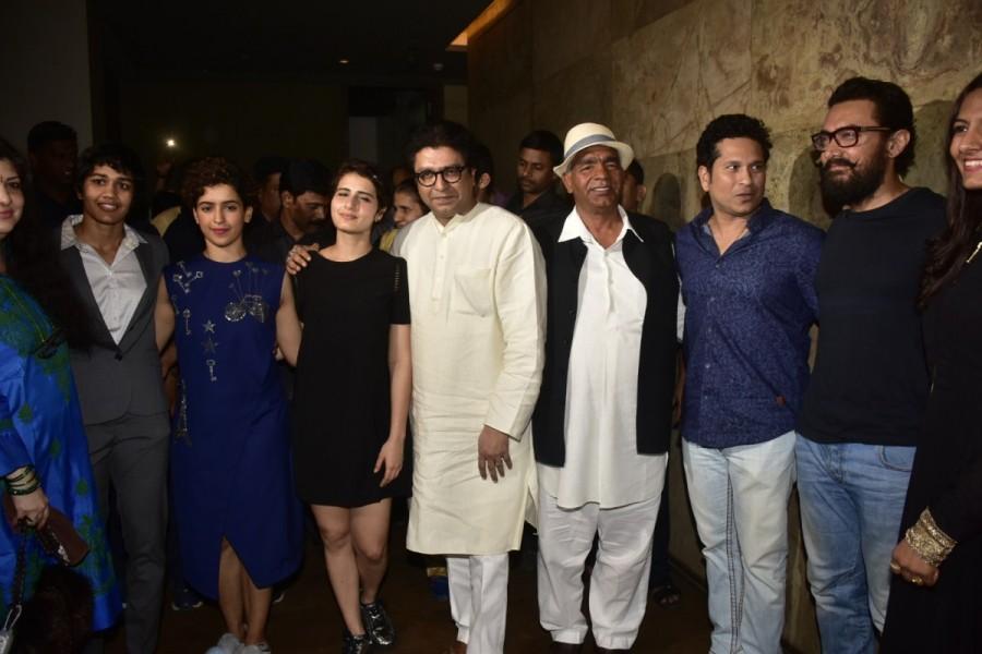 The recent screening of Dangal was a star-studded affair. Bollywood stars like Aamir Khan, Raj Thackeray, Sachin Tendulkar, Anil Kapoor were spotted at the special screening of Dangal. Aamir Khan,Raj Thackeray,Sachin Tendulkar,Anil Kapoor,Dangal special screening,Dangal,Dangal movie special screening,Dangal special screening pics,Dangal special screening images,Dangal special screening photos,Dangal special screening stills,Dangal speci