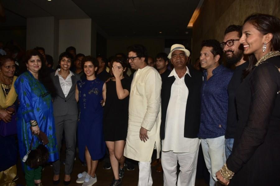 The recent screening of Dangal was a star-studded affair. Bollywood stars like Aamir Khan, Raj Thackeray, Sachin Tendulkar, Anil Kapoor were spotted at the special screening of Dangal. Aamir Khan,Raj Thackeray,Sachin Tendulkar,Anil Kapoor,Dangal special screening,Dangal,Dangal movie special screening,Dangal special screening pics,Dangal special screening images,Dangal special screening photos,Dangal special screening stills,Dangal speci