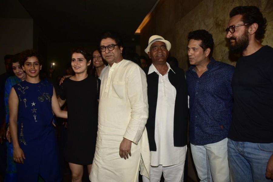 The recent screening of Dangal was a star-studded affair. Bollywood stars like Aamir Khan, Raj Thackeray, Sachin Tendulkar, Anil Kapoor were spotted at the special screening of Dangal. Aamir Khan,Raj Thackeray,Sachin Tendulkar,Anil Kapoor,Dangal special screening,Dangal,Dangal movie special screening,Dangal special screening pics,Dangal special screening images,Dangal special screening photos,Dangal special screening stills,Dangal speci
