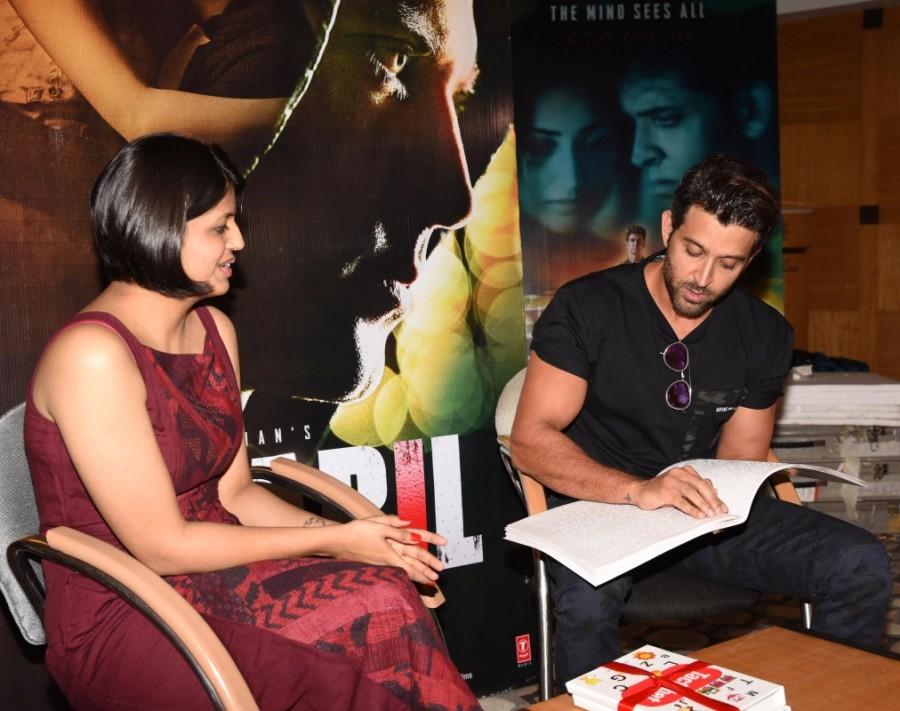 Meanwhile, Tactabet is a one of its kind initiative for people with visual impairment and low vision. The child is not only able to learn his alphabets but instantly feel the shape of the word associated with each one of them. White Print is working towards integrated and fun education and are extremely excited to bring this to the community. Kaabil actor Hrithik Roshan,Hrithik Roshan,Kaabil,Braille-Tactile children's book,Tactabet,actor Hrithik Roshan,Hrithik Roshan pics,Hrithik Roshan images,Hrithik Roshan photos,Hrithik Roshan stills,Hrithik Roshan pictures