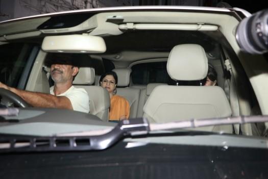 Bollywood actor Saif Ali Khan's sister Saba Ali Khan arrives at Breach Candy hospital to meet actor Kareena Kapoor, in Mumbai, India on December 20, 2016. Kareena and her husband Saif Ali Khan were blessed with a baby boy on Tuesday morning.