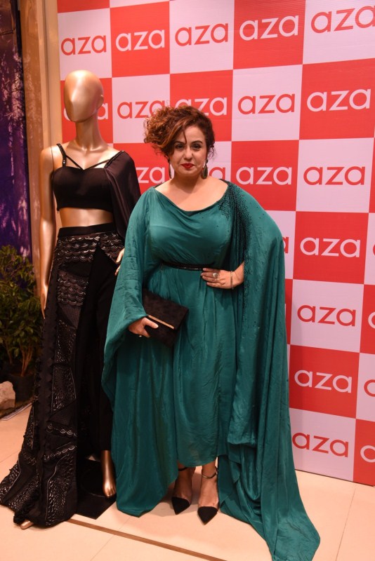 India's premier designer destination, inaugurated the party season with the launch of "Forest Noir" by top Bollywood celebrity stylist turned Lakme Fashion Week designer Eshaa Amiin at AZA Juhu Store, Mumbai. AZA,Exclusive Party Wear line by Eshaa Amiin,Eshaa Amiin,Devangi Nishar Parekh,Anjana Sukhani,Deepshika Bhagnani,Gizele Thakral,Madhu Sajnani,Miss India Rakshita,Model Candice Pinto,Sandhya Shetty,Vandana Sajnani