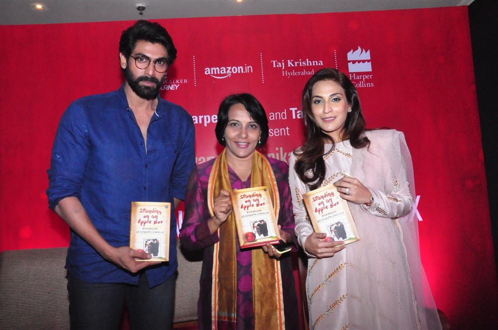Aishwarya R. Dhanush's Standing on an Apple Box Book Launch event held at Taj Krishna in Hyderabad. Celebs like Rana Daggubati and Sridevi Vijayakumar graced the event. Aishwarya R. Dhanush,Aishwarya Dhanush,Rana Daggubati,Standing On An Apple Box book launch,Standing On An Apple Box,Sridevi Vijayakumar,actor Rana Daggubati,Aishwarya,Dhanush