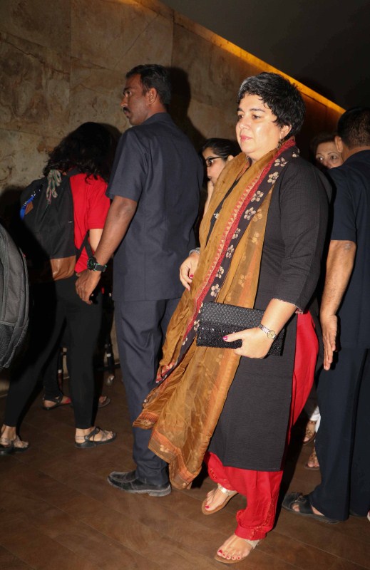 Bollywood actor Aamir Khan's ex-wife Reena Dutta during the special screening of film Dangal in Mumbai. Dangal special screening,Dangal screening,Kangana Ranaut,Reena Dutta,Ira Khan,Ajinkya Rahane,Dangal special screening pics,Dangal special screening images,Dangal special screening photos,Dangal special screening stills,Dangal special screening pictures