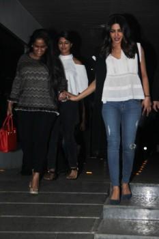 Bollywood actress Priyanka Chopra, Arpita Khan and Sohail Khan snapped post dinner at Hakkasan Restaurant in Mumbai.