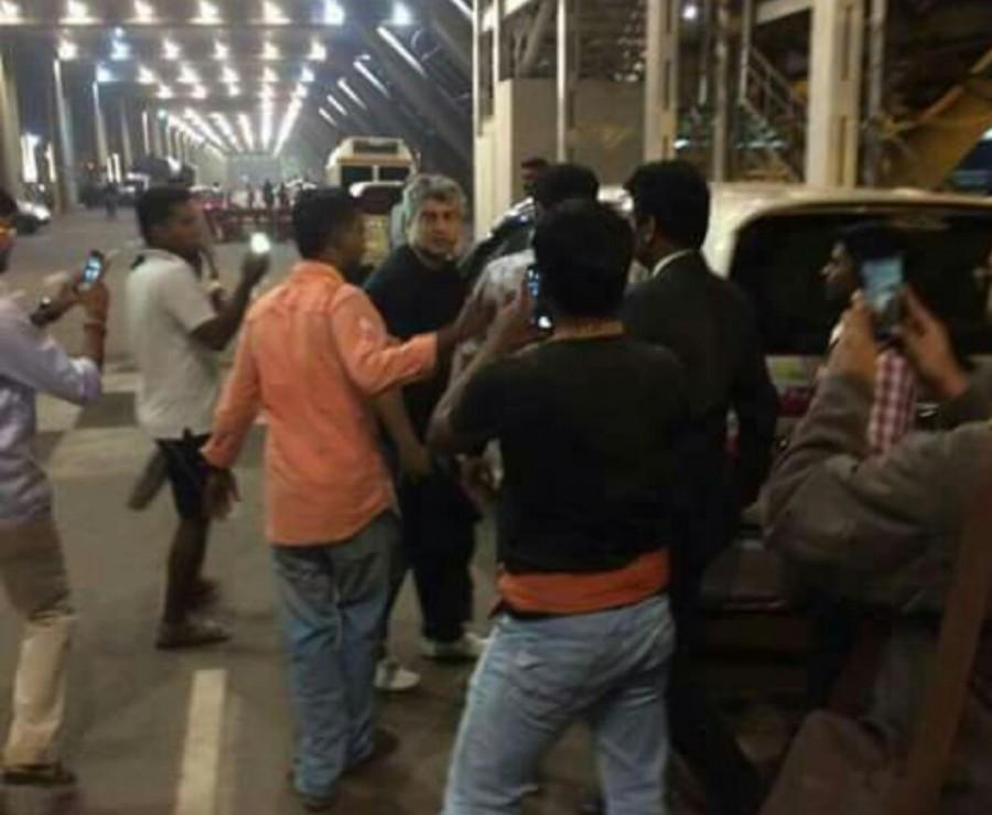 Being directed by Siva, the film also stars Kajal Aggarwal and Akshara Haasan. Vivek Oberoi is being introduced as the antagonist. Thala57,Thala 57,Ajith,Ajith Kumar,Ajith returns to Chennai,Ajith spotted at airport,Ajith at airport,Thala Ajith,Ajith latest pics,Ajith latest images,Ajith latest photos,Ajith latest stills,Ajith latest pictures