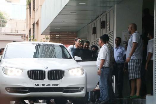 Bollywood actress Sonakshi Sinha spotted at Bandra in Mumbai.