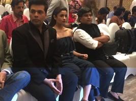 Karan Johar,Alia Bhatt,Editor Jitesh Pillai,Jio Filmfare Awards press conference,Jio Filmfare Awards,Jio Filmfare Short Film Awards 2017,Jio Filmfare Awards pics,Jio Filmfare Awards images,Jio Filmfare Awards photos,Jio Filmfare Awards stills,Jio Filmfare