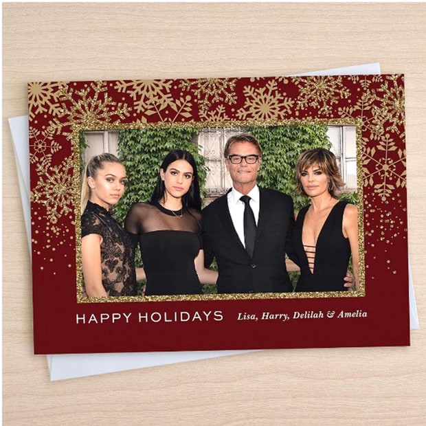 Lisa Rinna and Harry Hamilin shares holiday cards with fans. Fergie,Lisa Rinna,Wilkinson,The Jonas,Tori Spelling,celebs share holiday cards with fans,celebs greetings card,Christmas Special,Christmas Special cards,Christmas Special cards from celebs