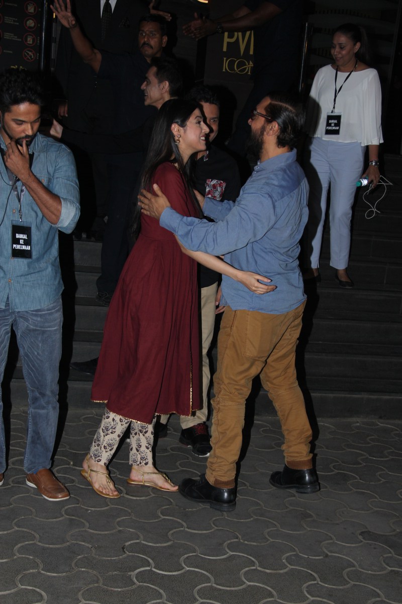 Divya Khosla Kumar and Bhushan Kumar spotted at Aamir Khan's Dangal special screening. Divya Khosla Kumar and Bhushan Kumar,Divya Khosla Kumar,Bhushan Kumar,Aamir Khan,Dangal special screening,Dangal,Dangal special screening pics,Dangal special screening images,Dangal special screening photos,Dangal special screening stills,Dangal special s