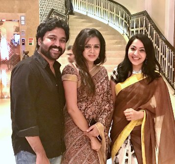 Chandran, Anjana Rangan and Ramya at Ashwin and Sonali wedding reception. Ashwin and Sonali,Ashwin and Sonali wedding reception,Ashwin wedding reception,Ashwin wedding,Vijay Sethupathi,Venkat Prabhu,Premgi Amaren,Ramya,Anjana Rangan,Chandran,Lakshmi Priyaa,Vishnu Varadhan,Madhan Karky,Gautham Menon,Shanthnu,Bala Saravanan,Dhana