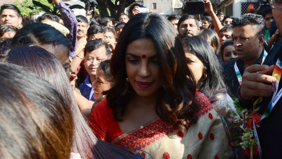 Bollywood Actress Priyanka Chopra visits Kamakhya Temple in Guwahati on Dec 24, 2016. Priyanka Chopra,Priyanka Chopra at Kamakhya Temple,Kamakhya Temple,Kamakhya Temple in Guwahati,actress Priyanka Chopra,Priyanka Chopra latest pics,Priyanka Chopra latest images,Priyanka Chopra latest photos,Priyanka Chopra latest stills,Priyanka Chopra la