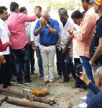 Special prayers performed for the sucess of Balakrishna's Gautamiputra Satakarni music launch event location in Tirupati.