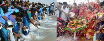 Hundreds of people living in Tamil Nadu's coastal districts on Monday paid homage to those who were swallowed by the 2004 tsunami on this day.