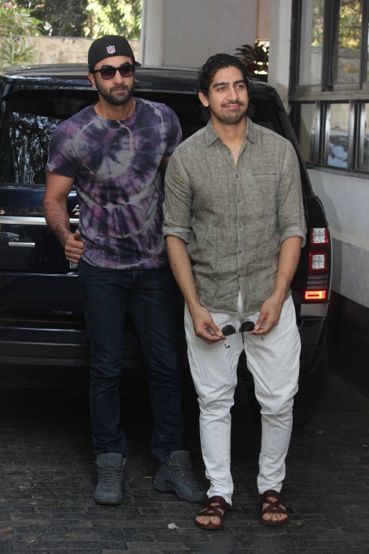 Bollywood actor Ranbir Kapoor and filmmaker Ayan Mukerji during the annual Christmas lunch hosted by Shashi Kapoor in Mumbai, India on December 25, 2016. Ranbir Kapoor,Armaan Jain,Rajiv Kapoor,filmmaker Ayan Mukerji,Rishi Kapoor,Rima Kapoor,Karisma Kapoor,Samiera Kapoor,Shashi Kapoor hosts annual Christmas lunch,Shashi Kapoor annual Christmas lunch,Christmas lunch