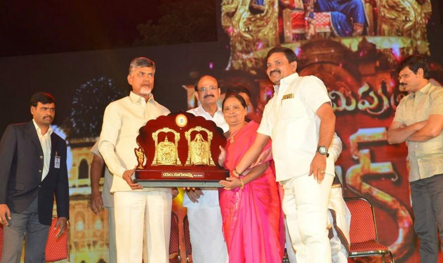 Nandamuri Balakrishna's Gautamiputra Satakarni audio launch event held at Tirupathi Municipal High School Grounds on December 26, 2016. Celebs like Nandamuri Balakrishna, Shriya Saran, Hema Malini, Venkaiah Naidu, Chandrababu Naidu, Bibo Srinivas, Krish, Y. Rajeev Reddy, Saibabu Jagarlamudi, Sai Madhav Burra, Suhasini Panguluri and others graced the event. Nandamuri Balakrishna,Gautamiputra Satakarni,Gautamiputra Satakarni audio launch,Gautamiputra Satakarni music launch,Gautamiputra Satakarni audio launch pics,Gautamiputra Satakarni audio launch images,Gautamiputra Satakarni audio launch photos,Gautamiputr